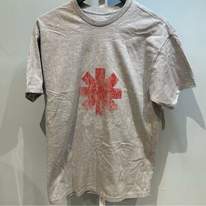 Red Hot Chili Peppers Branded Heather Gray Band Tee Graphic Tee Size Medium NWOT